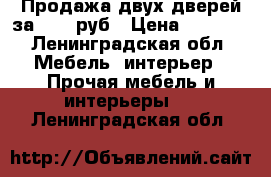 Продажа двух дверей за 5000 руб › Цена ­ 5 000 - Ленинградская обл. Мебель, интерьер » Прочая мебель и интерьеры   . Ленинградская обл.